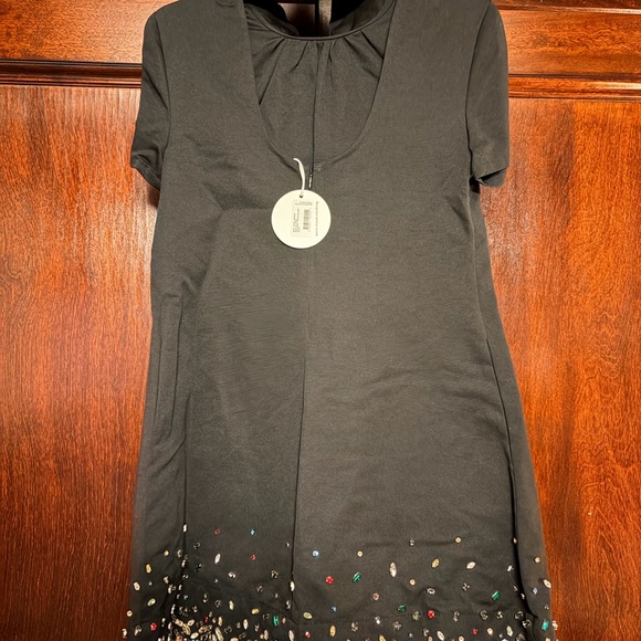 STAUD Ilana dress black/silver, NWT size small - Picture 6 of 8